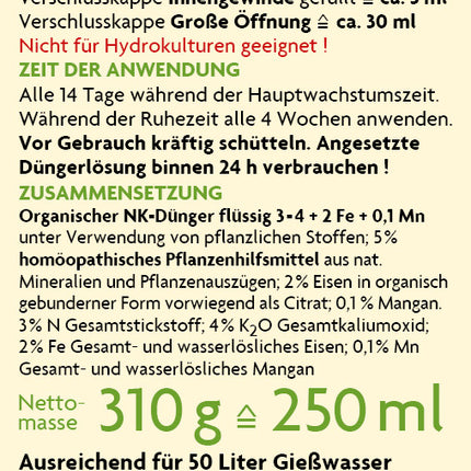 BIPLANTOL Zitrusdünger Zitrus-Kraft 250 ml