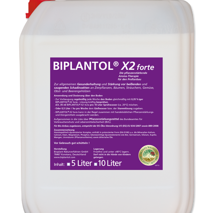 BIPLANTOL® X2 Forte - biologische Pflanzenstärkung - 10 L